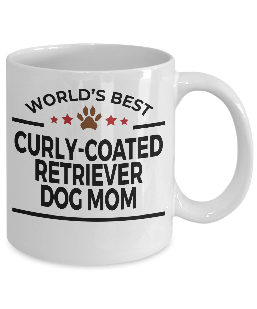 Curly-Coated Retriever Dog Mom Coffee Mug