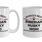 World's Best Siberian Husky Dad and Mom Couple Ceramic Mug - Set of 2 His and Hers
