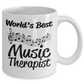 Music Therapist Gift White Ceramic Coffee Mug