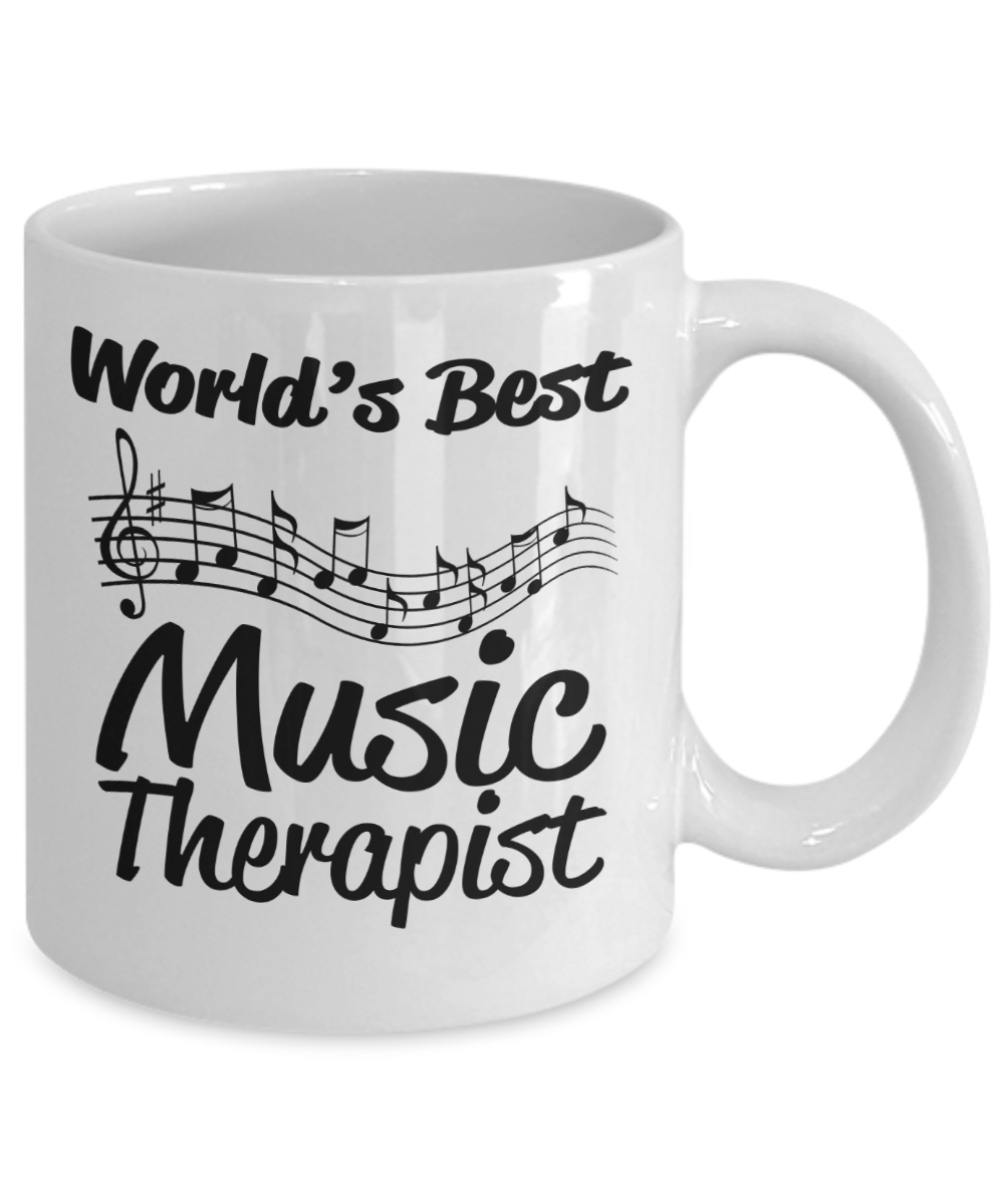 Music Therapist Gift White Ceramic Coffee Mug