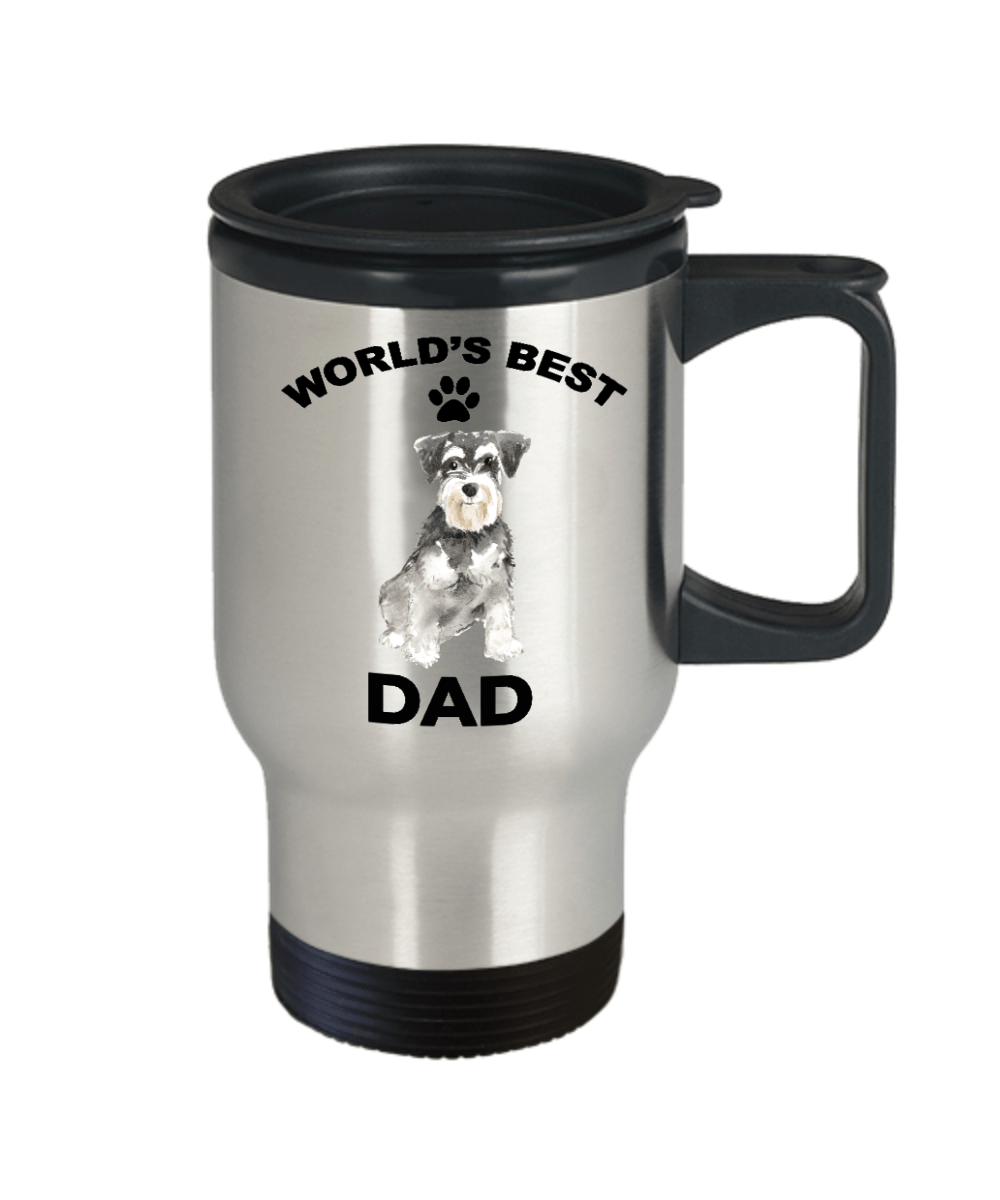 Miniature Schnauzer Best Dad Travel Mug