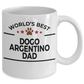 Dogo Argentino Dog Lover Gift World's Best Dad Coffee Mug