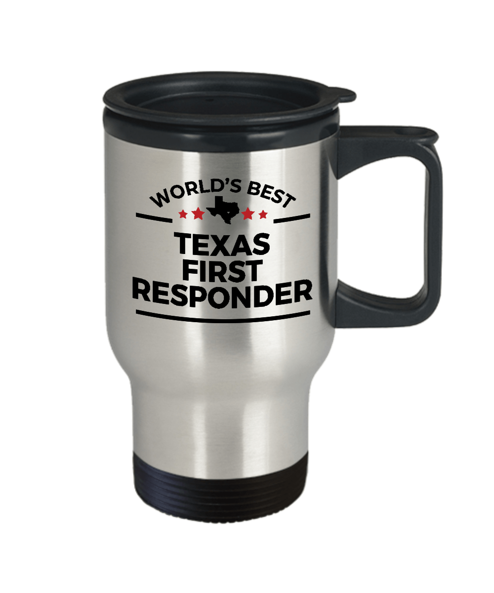 Texas First Responder Travel Coffee Mug