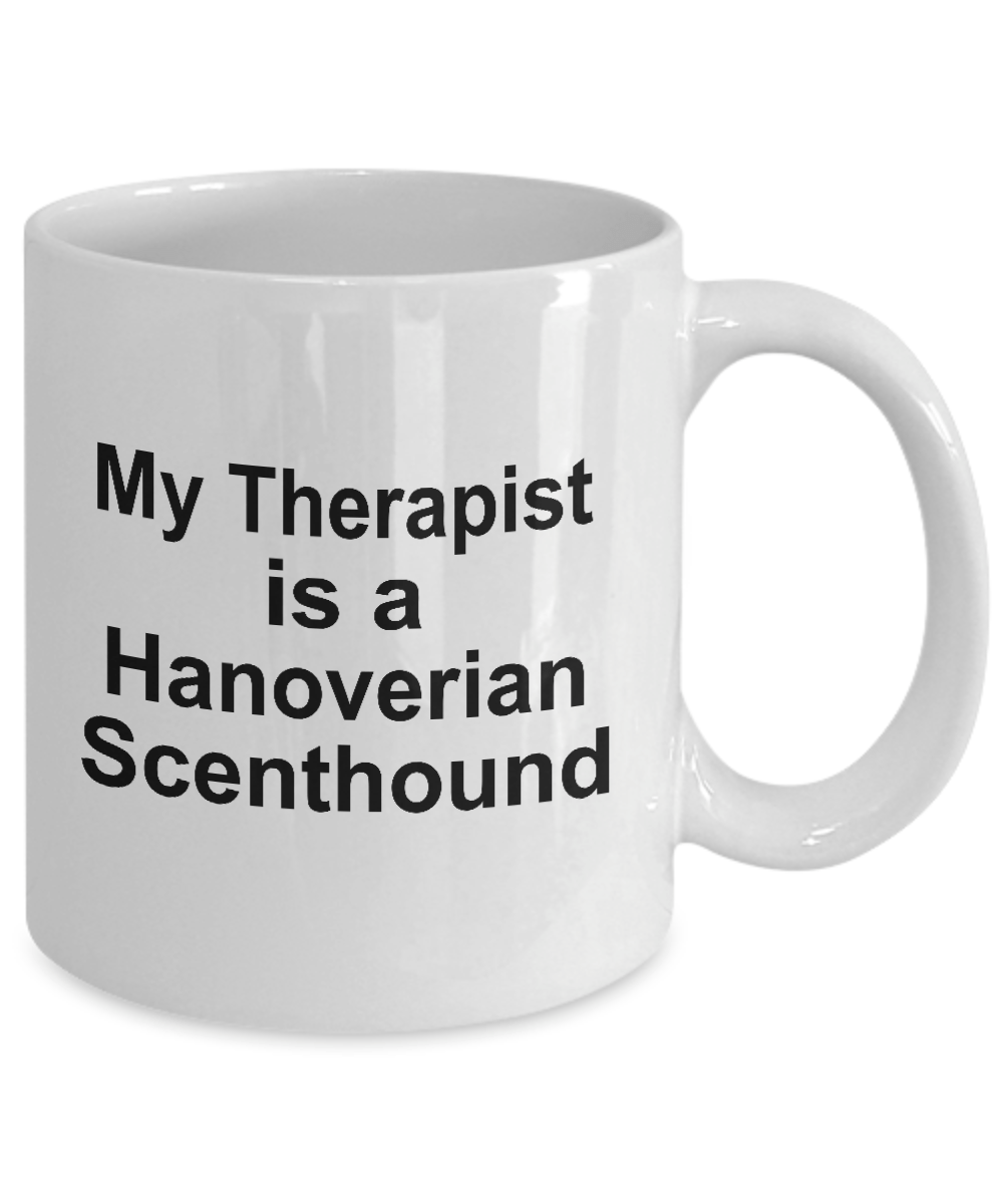 Hanoverian Scenthound Dog Owner Lover Funny Gift Therapist White Ceramic Coffee Mug