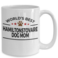 Hamiltonstovare Dog Lover Gift World's Best Mom Birthday Mother's Day White Ceramic Coffee Mug
