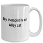 Alley Cat Therapist Coffee Mug