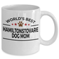 Hamiltonstovare Dog Lover Gift World's Best Mom Birthday Mother's Day White Ceramic Coffee Mug