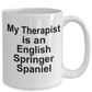 English Springer Spaniel Dog Therapist Coffee Mug