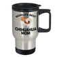 Chihuahua Long Haired Dog Mom Travel Coffee Tea Mug