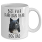 Best Ever Karelian Bear Dog Dad Ceramic Custom Coffee Mug