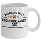 Kromfohrlander Dog Lover Gift World's Best Dad Birthday Father's Day White Ceramic Coffee Mug
