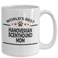 Hanoverian Scenthound Dog Lover Gift World's Best Mom Birthday Mother's Day White Ceramic Coffee Mug