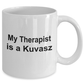Kuvasz Dog Owner Lover Funny Gift Therapist White Ceramic Coffee Mug