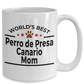 Perro de Presa Canario World's Best Dog Mom Ceramic Coffee Mug