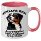 Appenzeller Sennenhund Best Dog Mom Two Tone Pink and White Coffee Mug