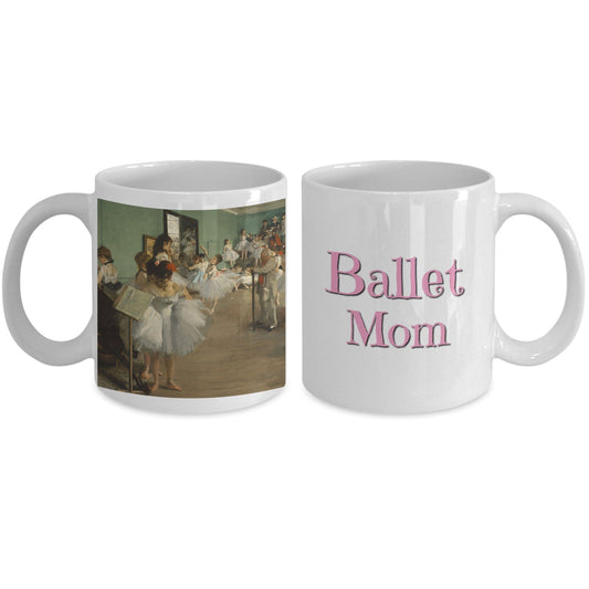 Ballet Mom White Ceramic Coffee Mugs
