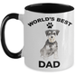 Miniature Schnauzer Best Dad Coffee Mug