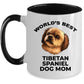 Tibetan Spaniel Best Mom Custom Photo Coffee Mug