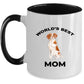Brittany Spaniel Best Dog Mom Ceramic Coffee Mug