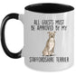 American Staffordshire Terrier - Pitbull - ceramic coffee mug - All guests must be approved
