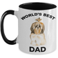 Shih Tzu Best Dog Dad Coffee Mug