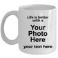 Tibetan Spaniel dog custom coffee mug - Life is Better