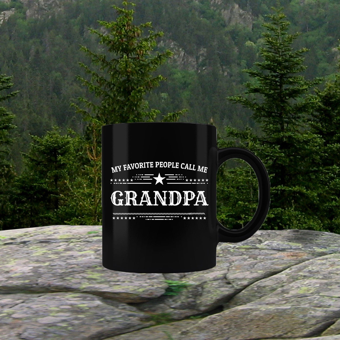 Grandpa Black Coffee Mug - Father's Day Gift