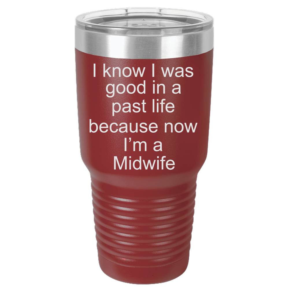 Midwife Gift Polar Camel - 30 oz Ringneck Tumbler {Laser Etched No Colored Art}