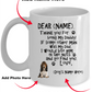 Personalized Dear Daddy funny Dog Dad Ceramic Coffee Mug with Custom photo upload