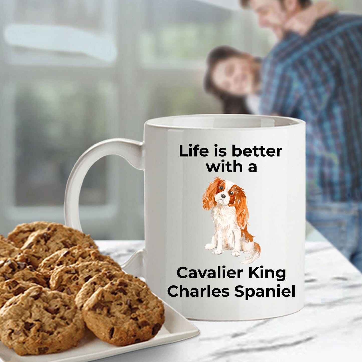 Cavalier King Charles Spaniel Coffee Mug - Life is Better