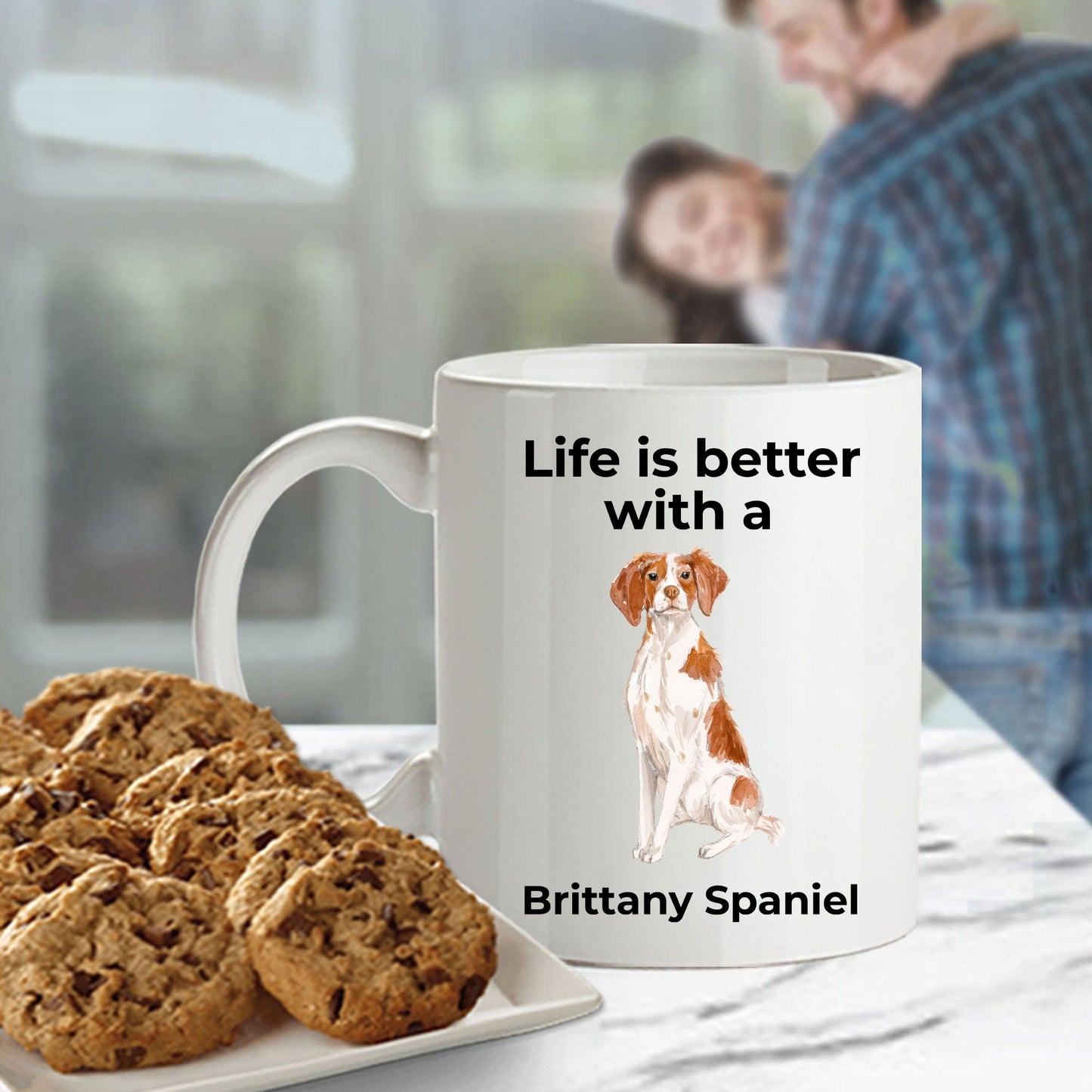 Brittany Spaniel Coffee Mug - Life is Better
