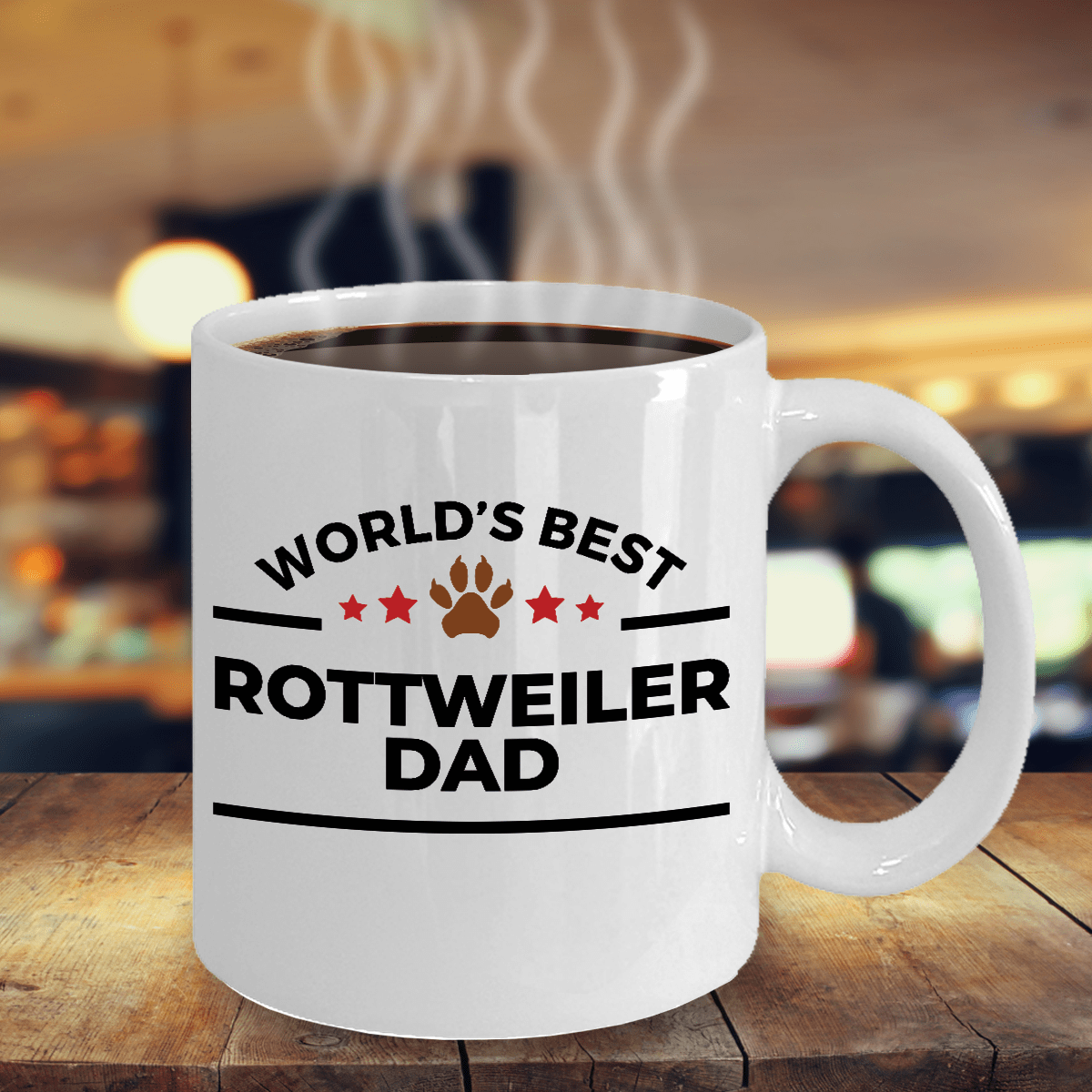 Rottweiler Best Dog Dad Ceramic Mug
