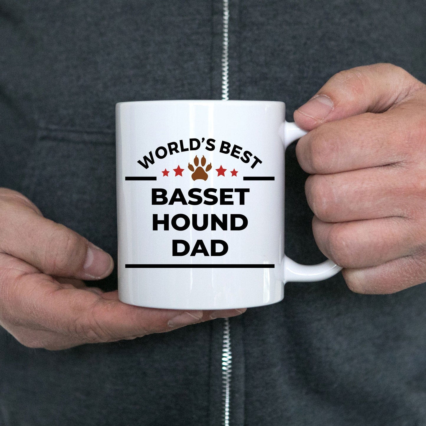 Basset Hound Dog Dad Coffee Mug