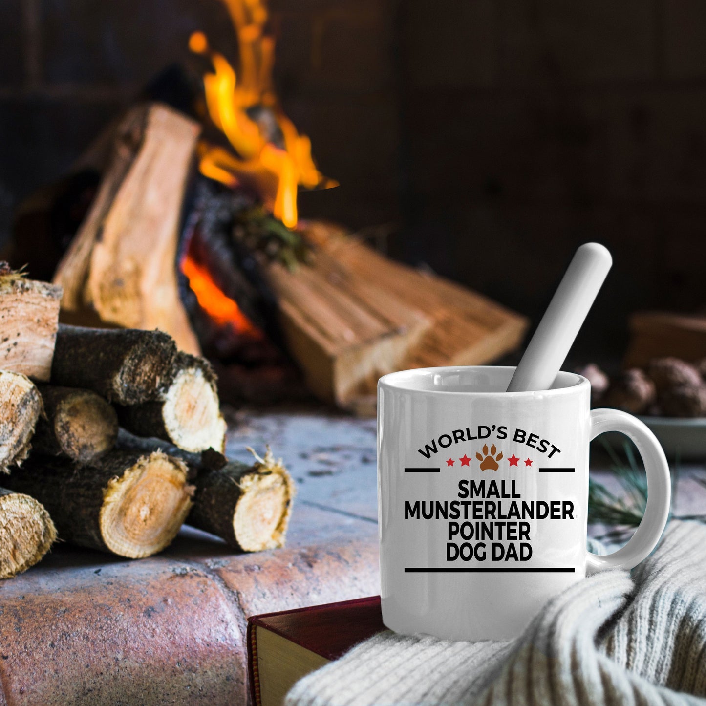 Small Musterlander Pointer World's Best Dog Dad Ceramic Coffee Mug