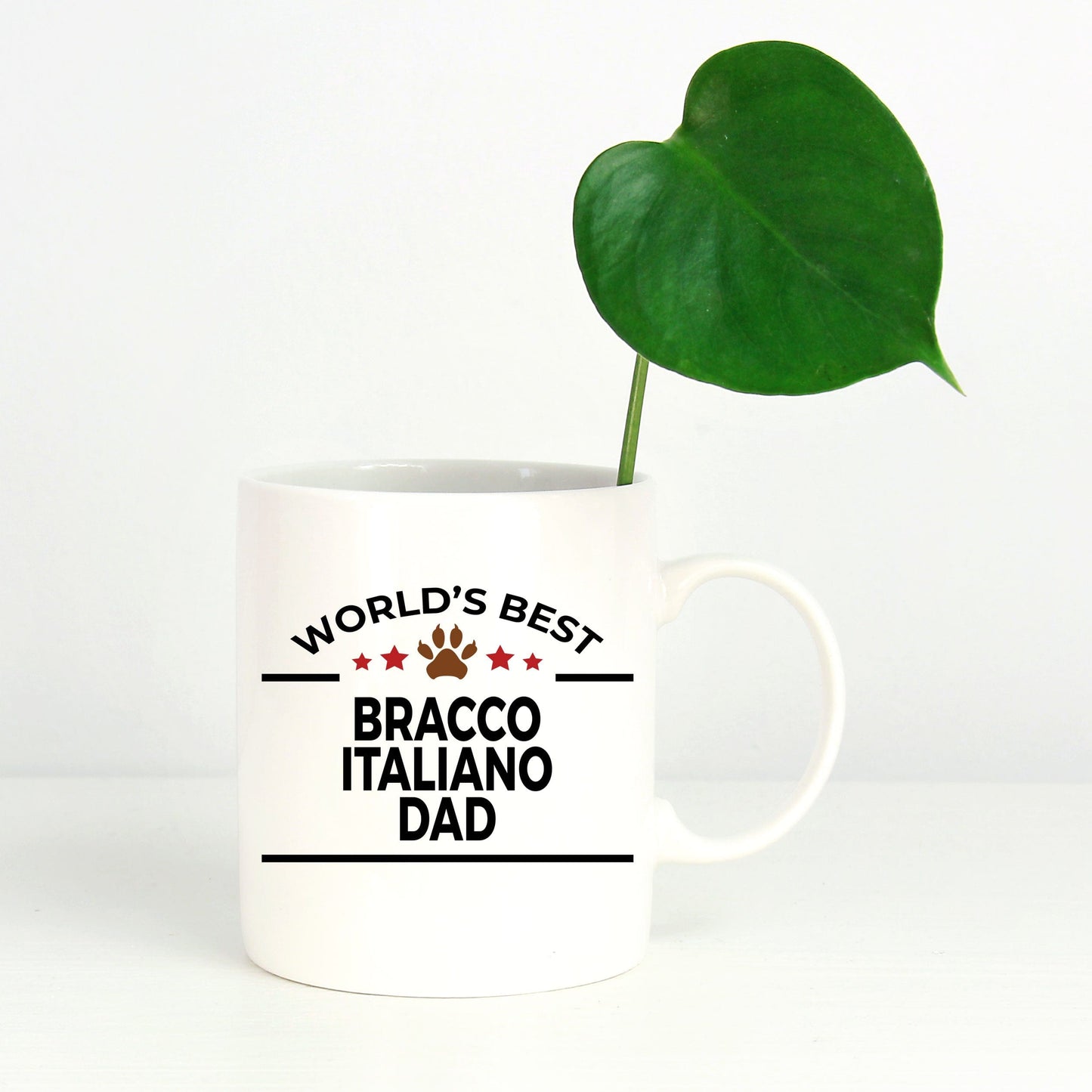 Bracco Italiano World's Best Dad Custom Ceramic Coffee Mug