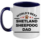 Shetland Sheepdog World's Best Dad Coffee Mug