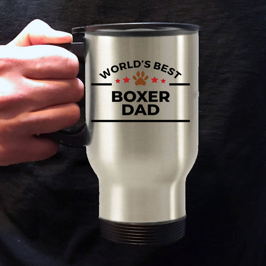Boxer Dog Dad Travel Coffee Mug