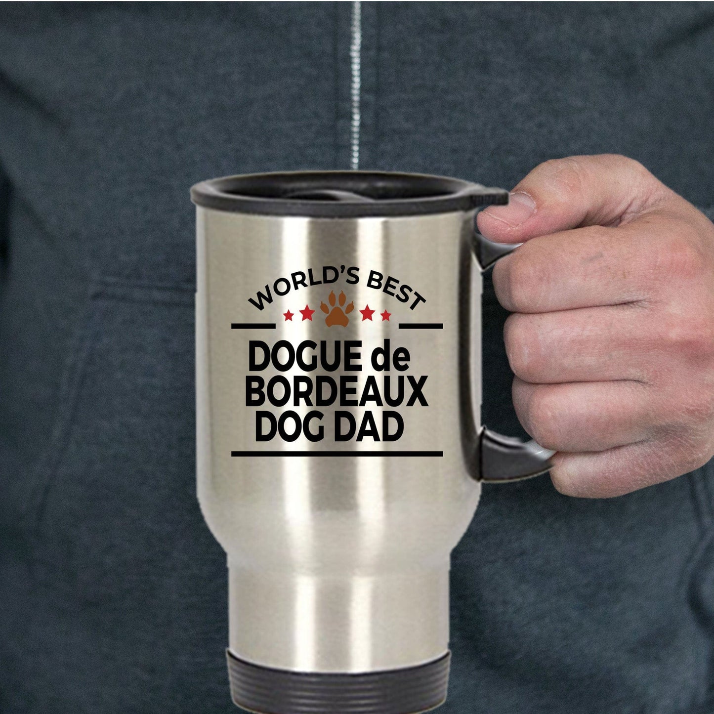 Dogue de Bordeaux Dog DadTravel Coffee Mug
