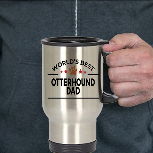 Otterhound Dog Dad Travel Coffee Mug