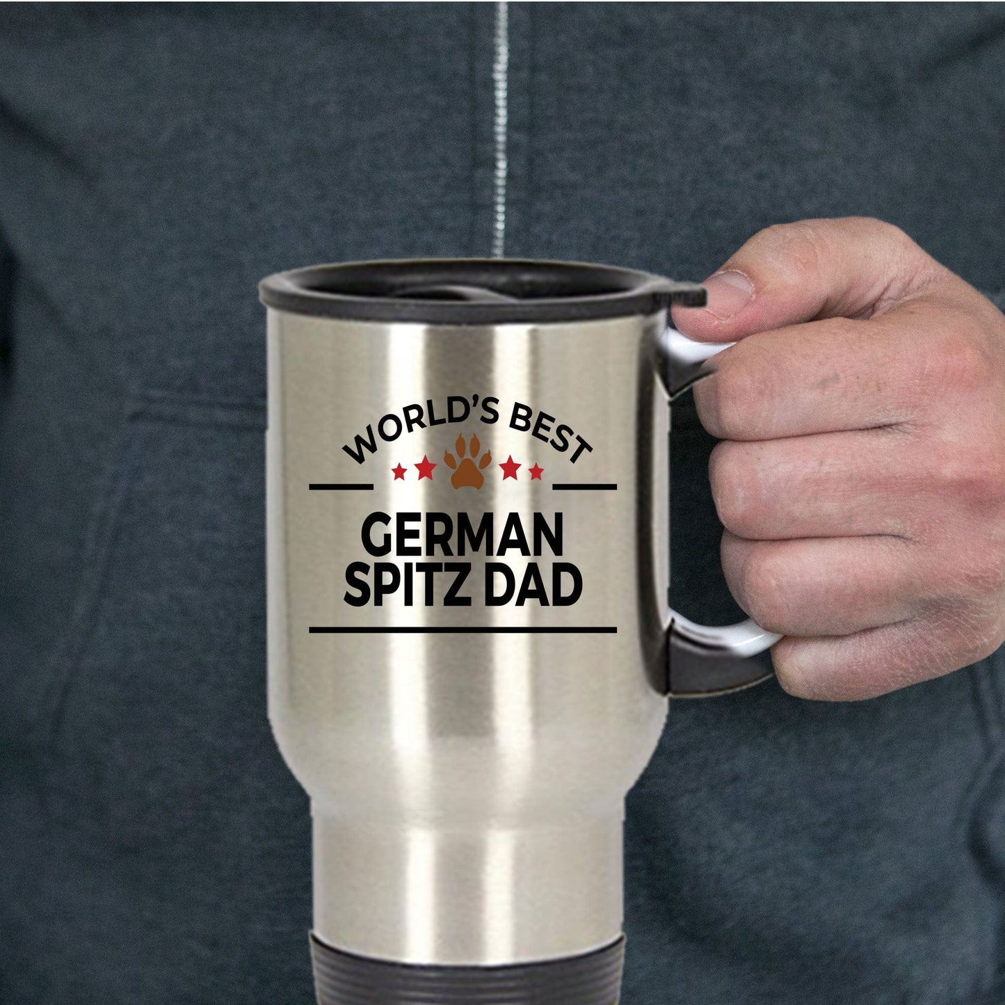 German Spitz Dog Dad Travel Mug