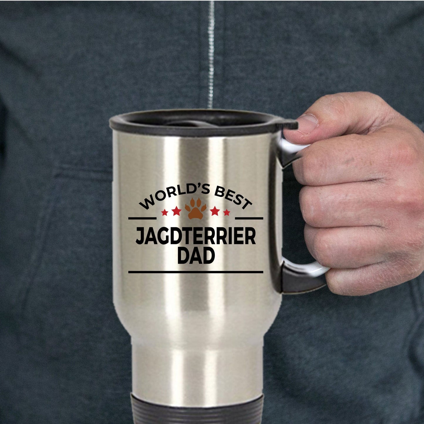 Jagdterrier Dog Dad Travel Mug