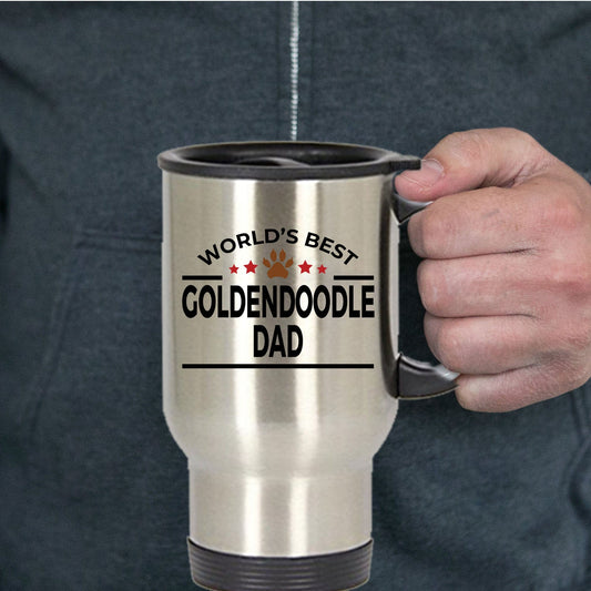 Goldendoodle Dog Dad Travel Coffee Mug