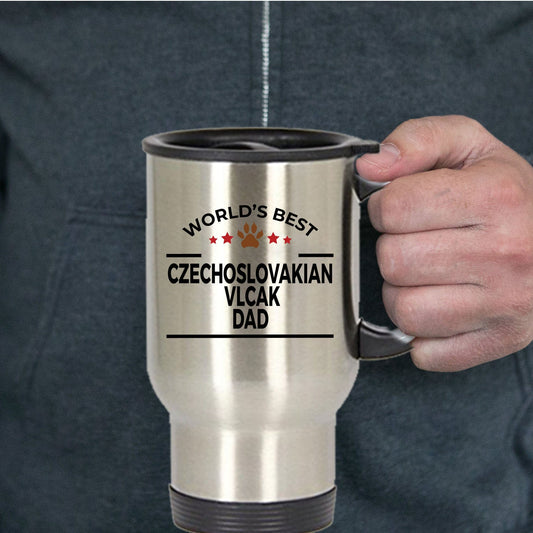 Czechoslovakian Vlcak Dog Dad Travel  Mug