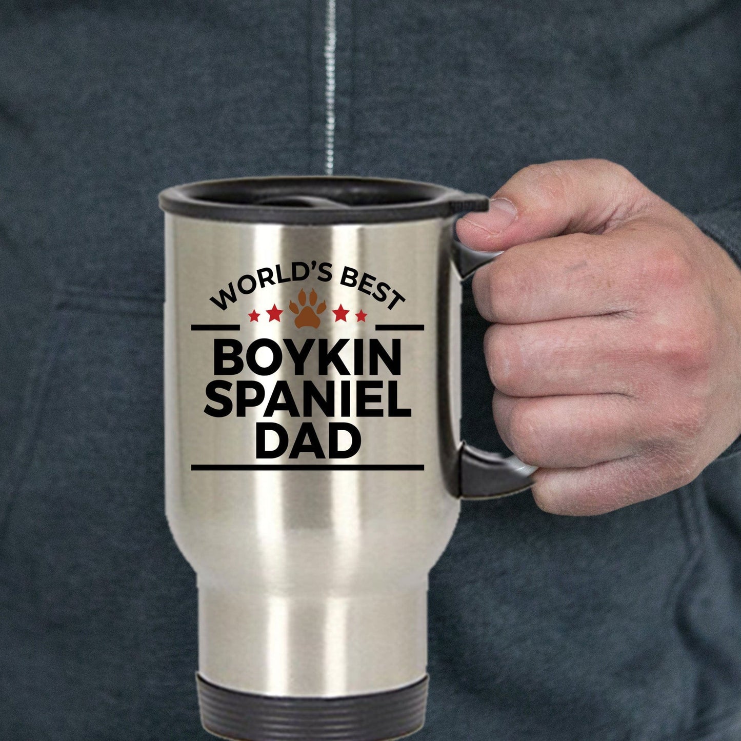 Boykin Spaniel Dog Dad Travel Coffee Mug