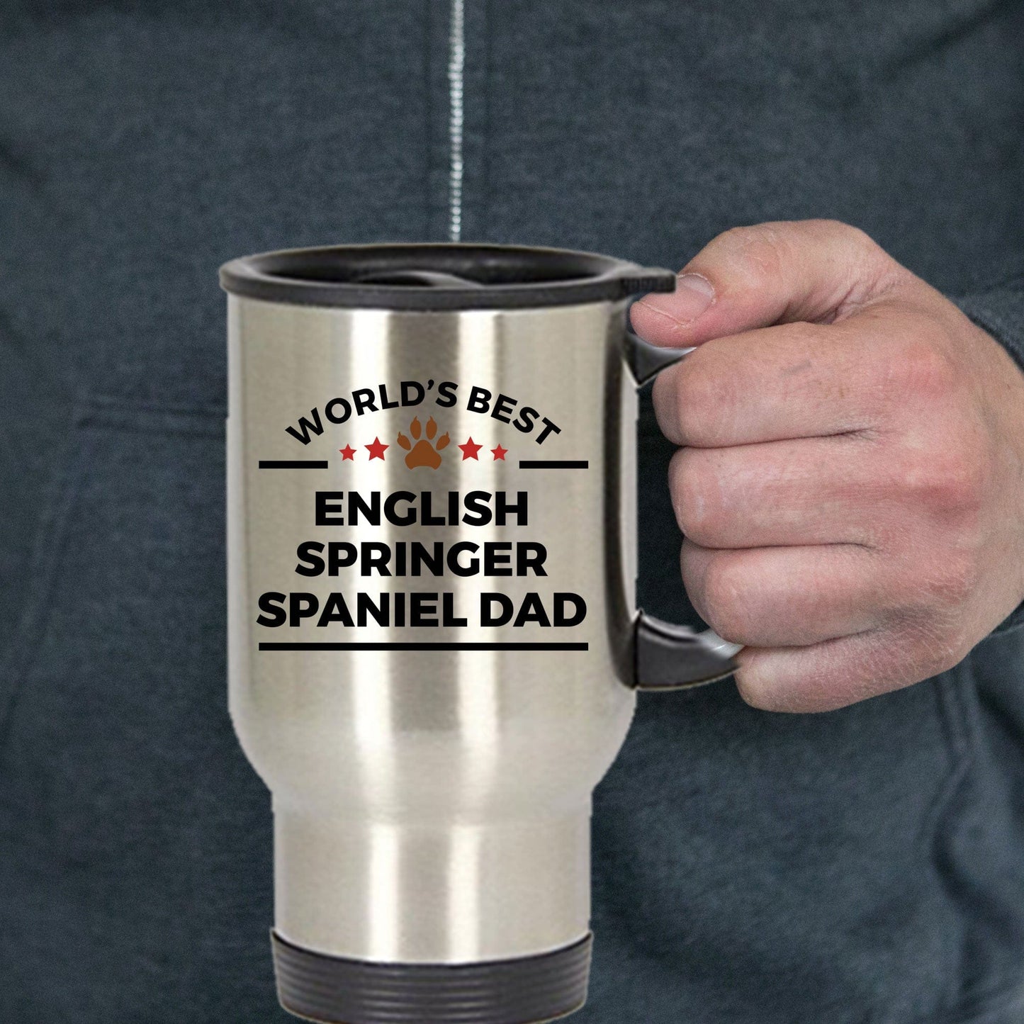 English Springer Spaniel Dog Dad Travel Mug