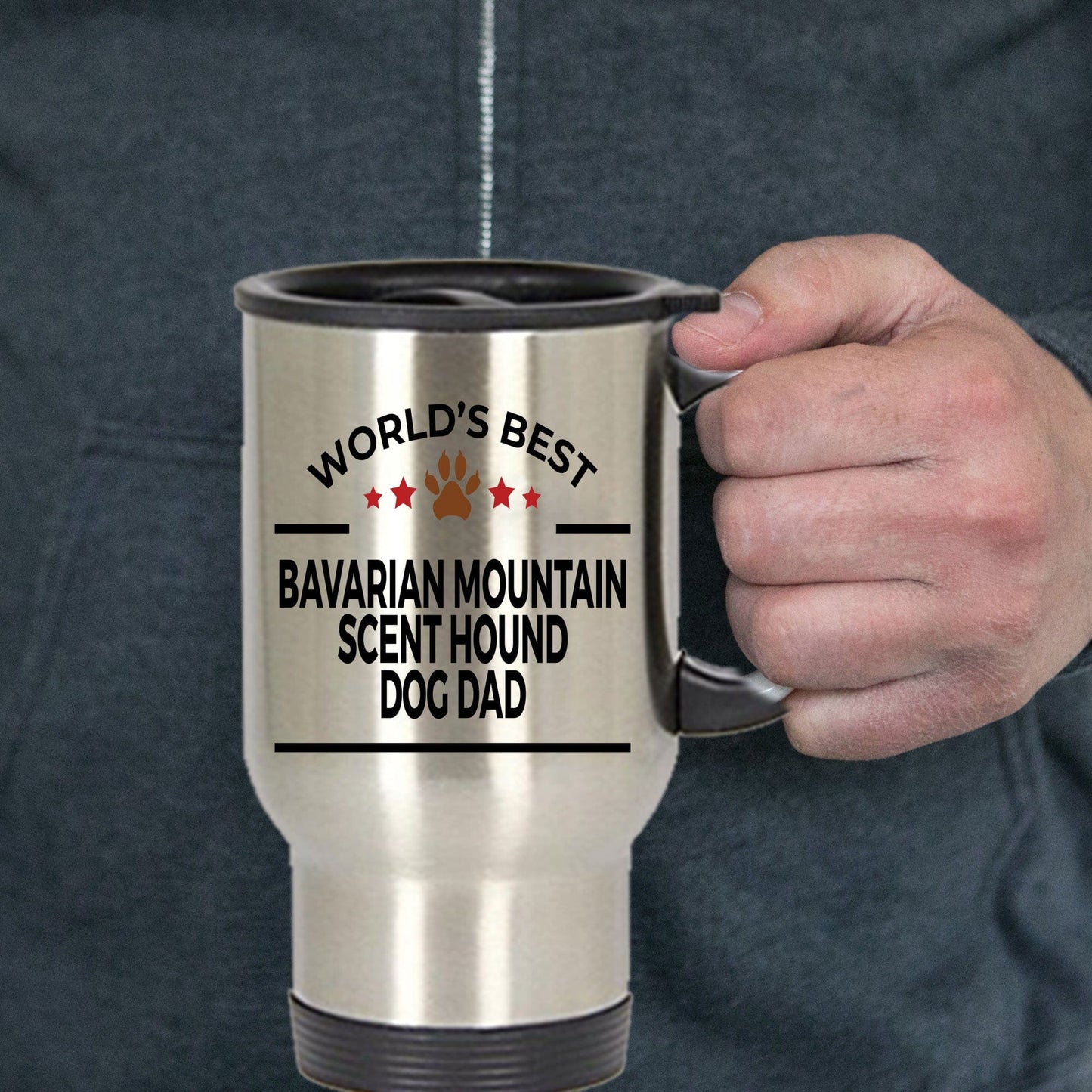 Bavarian Mountain Scent Hound Dog Dad Travel Coffee Mug