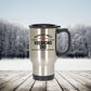 Keeshond Dog Dad Travel Mug