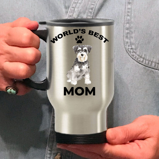 Miniature Schnauzer Best Dog Mom Travel Mug