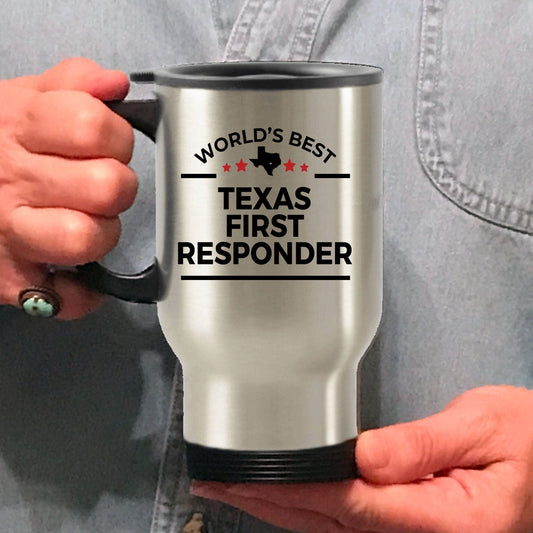 Texas First Responder Travel Coffee Mug