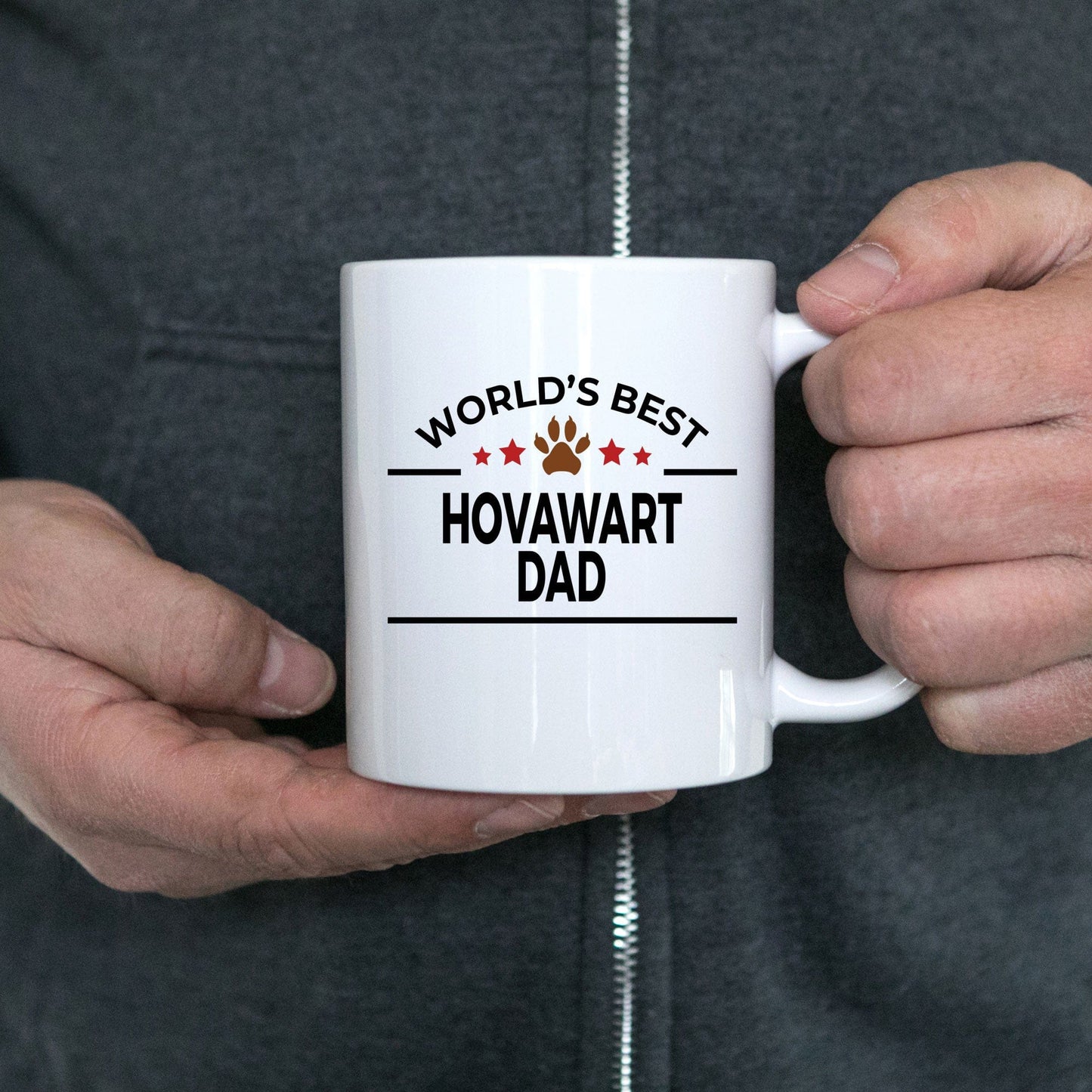 Hovawart Dog Lover Gift World's Best Dad Birthday Father's Day White Ceramic Coffee Mug
